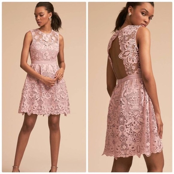 Anthropologie BHLDN Rosaline Mauve Lace Dress M NWOT - Picture 1 of 14